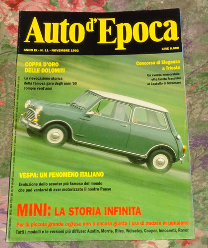 Auto epoca novembre 1992 - auto, d'epoca