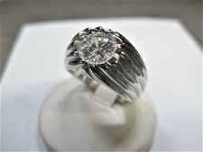 MENS SILVER CUBIC ZIRCONIA