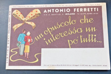 Opuscolo pubblicitario Antonio