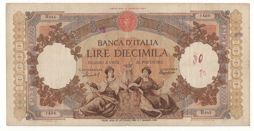 10000 lire repubbliche - lire,