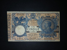 5 lire biglietto di stato