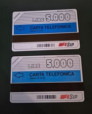 COPPIA SCHEDE TELEFONICHE RARE