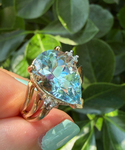 Anello vintage oro giallo 10k - vintage,