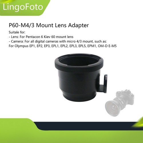 Adattatore obiettivo p60 3 - adattatore, p60-m4/3