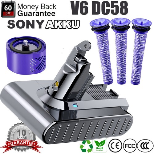 Per dyson fluffy 6v - v6,