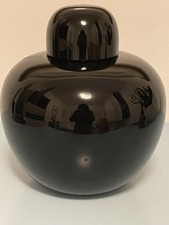 Vaso Venini nero Opaco con tappo di Tobia Scarpa