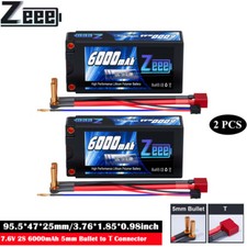 2x Zeee 7.6V 2S Lipo batteria