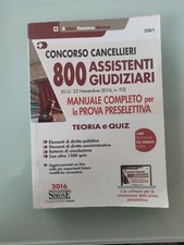 Libro Concorso Cancellieri  assistenti giudiziari Teoria e Quiz 2016