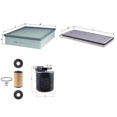 Set filtri knecht - di,