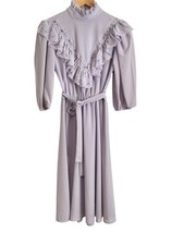 Vtg 70s Victorian Dress Size 7