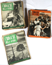 PRL) LOT 106 MAGAZINES CRONACHE DELLA GUERRA 1939 1940 1941 RIVISTE WORLD WAR II