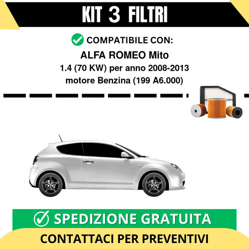 Kit filtri tagliando per - kit, 3