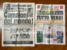 GAZZETTA DELLO SPORT CALCIO 1982 2006 CAMPIONI MONDO MONDIALI ORIGINALI
