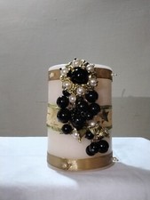 Candela decorata  con nastri