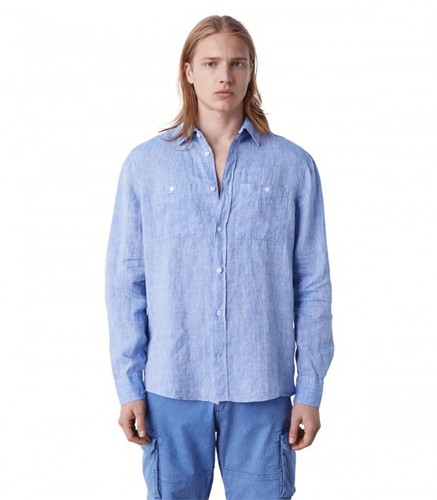 Camicia lino uomo gas - in,