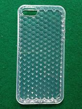 COVER custodia case x iPHONE 5 5s TRASPARENTE in GOMMA GEL SILICONE