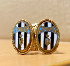 Gemelli Juventus vintage anni ’50/’60 smalti a fuoco memorabilia calcio raro