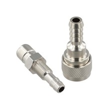 For Tohatsu Outboard Fuel Connector Kit 2pc Metal Alloy for 5HP to 90HP