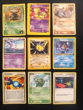 SET LOTTO 9 CARTE POKÉMON OLD