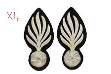 BOMBARDA alta uniforme STORICA CANUTTIGLIA ARGENTO fiamma carabiniere ricamo x 4