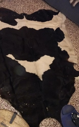 Tappeto animale pelle mucca - pelle,