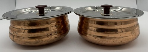 Copper serving bowls set 2 - serving,