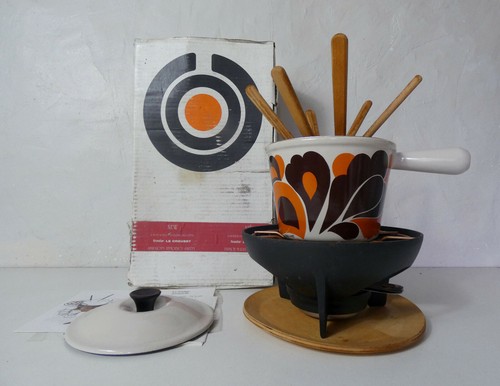 Service fondue creuset - fondue,