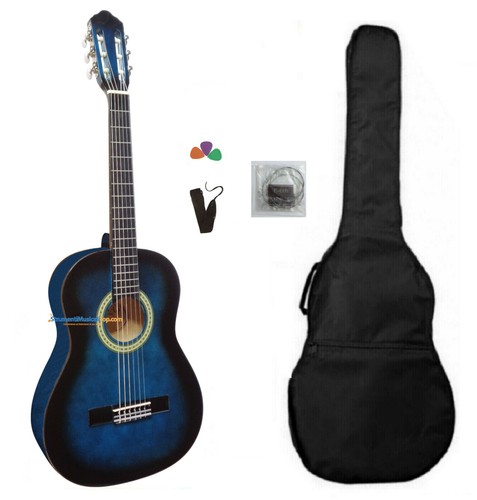 Chitarra classica blu - chitarra, 3/4