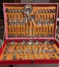 SERVIZIO DI POSATE per 12 persone ARG.800-  SET in valigia