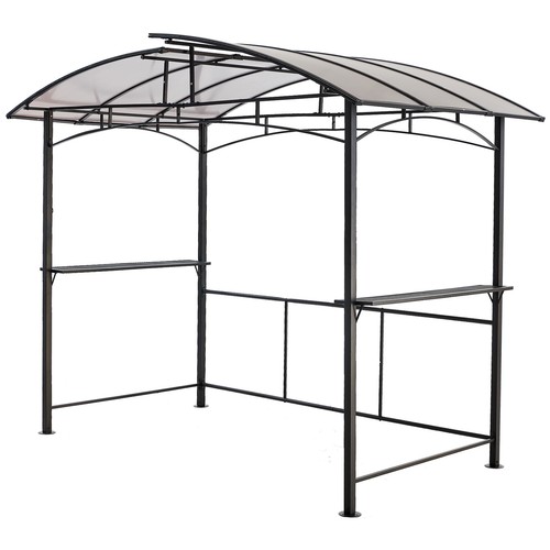 8x5ft bbq grill gazebo steel - bbq,