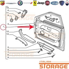 LANCIA KAPPA PANNELLO INTERNO PORTA ANTERIORE SINISTRA ALCANTARA BLU 1772578401