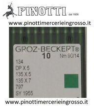 AGHI PER MACCHINA CUCIRE INDUSTRIALE 134 R -CONF.10 AGHI GROZ-BECKERT JUKI ALTRO