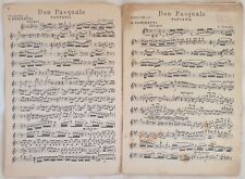 SPARTITI MUSICA DON PASQUALE DONIZETTI BRESSAN ANNI 1930 FANTASIA 