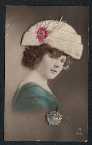 Cartolina capelli veri giovane