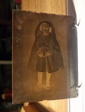 21224. Negativo su Vetro bambina Prima Comunione italia 12x9