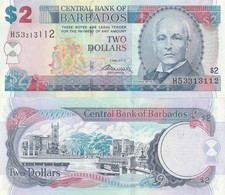 DARBADOS BANCONOTA 2 DOLLARI