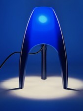 Lampada Da Tavolo “Arcadia” Blu Design Martini Illuminazione 1980