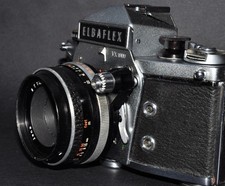 ELBAFLEX 1967  (EXAKTA production)- Special Prism Hot-Shoe Flash.