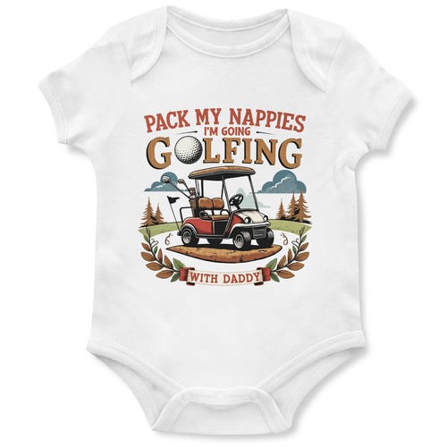 Divertente golf con papà - divertente,