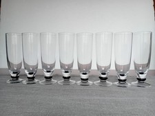 8 Bicchieri Flute. Vetro
