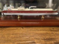 Quatargas Q-Max LNG Carrier Gas Tanker modello nave con vetrina (molto raro)