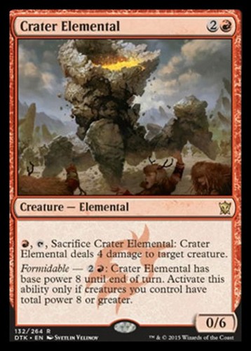 Mtg crater elemental - mtg,