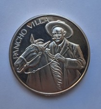 PANCHO VILLA 2 once argento silver Dos onzas troy 999 plata pura Messico
