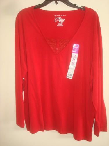 Top donna più - , rosso