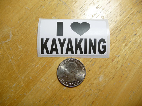 Adesivo love kayak - adesivo,