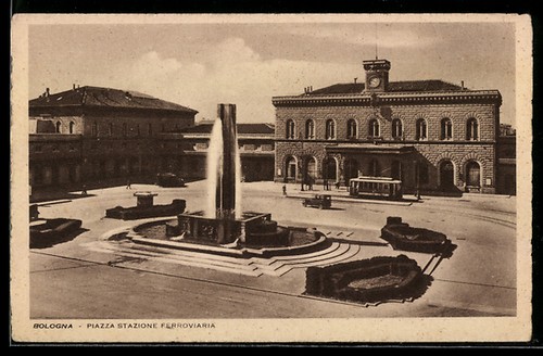 Cartolina bologna piazza - bologna,,