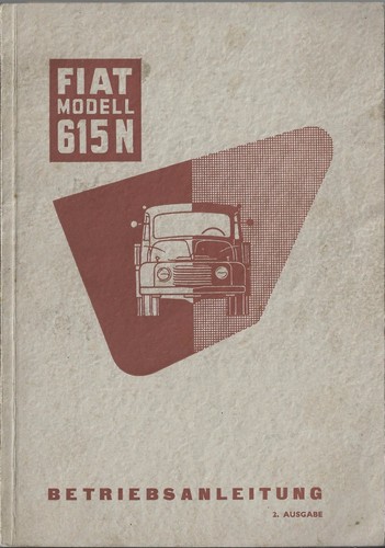 Camion fiat 615 manuale uso - 615,