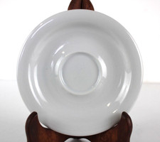 Piattino in porcellana bianca APULUM Vintage Rotondo Da caffè Diam 15,2 Ricambio