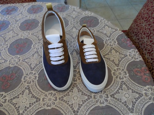 Sneakers scamosciate blu