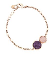 BM14-29 2JEWELS BRACCIALE DONNA CRISTALLI ROSA VIOLA BRACCIALETTO BRACELET 44€
